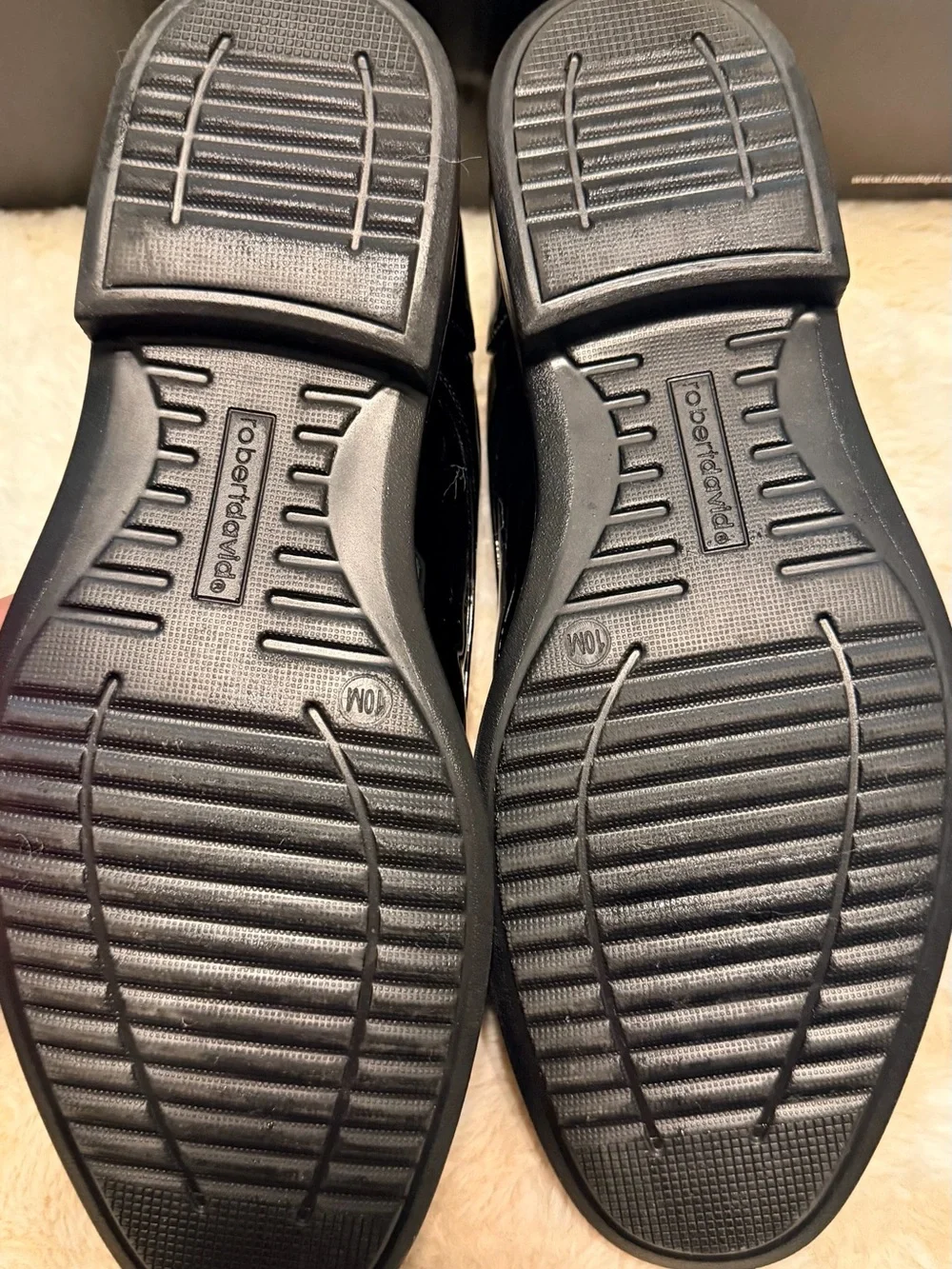 Robert David Men's Black Derby Dress Shoes
